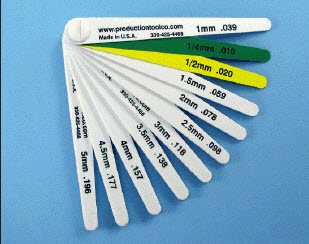 11 pcs Long Series Gage "No-Mar" p/n:19097